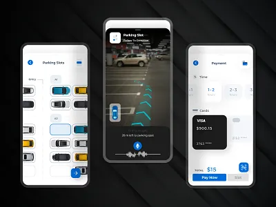 Latest Smart Parking App UI Design app design iot iot app iot development mobile app mobile app design parking parking app parking lot parking slot booking smart parking ui uiux ux design