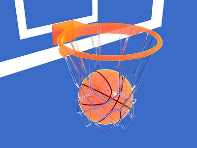 3d illustration of a basketball 3d 3d art ball basket illustration sport
