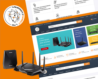 Lan parts Direct LTD design ui ux web website