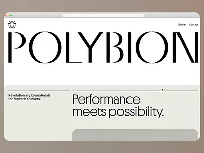 Polybion - Perfomance Biomaterials Website animation biomaterials circular economy eco friendly effcicient footwear fruit waste recycle innovative design landing page natural products nature no trash product cycle sneakers sustainabilty user experience web design website white mode zero waste