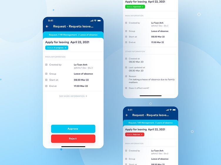 NWS - UI/UX Leave Management App by Newwave Solutions on Dribbble