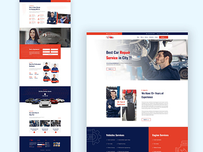 Car/Automobile Maintenance automobile automotive car car dealership landing page website