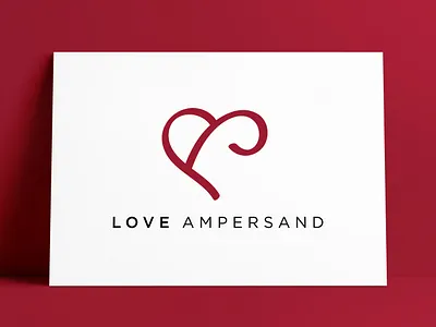 Love Ampersand Logo Designed by Logo Smith ampersand brand identity branding heart logo identity logo logo design logo designer logo marks logos love portfolio type design typography