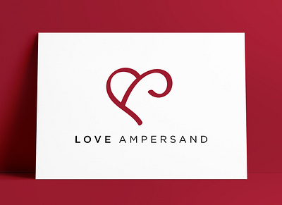 Love Ampersand Logo Designed by Logo Smith ampersand brand identity branding heart logo identity logo logo design logo designer logo marks logos love portfolio type design typography