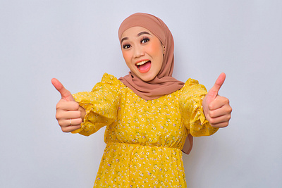 Beautiful young Asian Muslim woman adult confident model photography stock photos