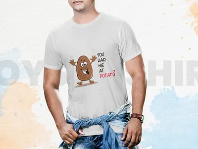 POTATO T SHIRT design illustration illustrator logo t shirt tshirt design