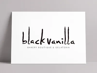 BlackVanilla Logo & Brand Identity Designed by The Logo Smith bakery logo brand identity branding branding design coffee shop identity logo logo and brand design logo design logo designer logo marks logos portfolio typography