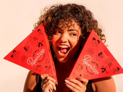 Pizza Slice Packaging for Paperizza embalagem package packaging pizza pizza box pizzeria