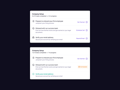 Customer Onboarding Steps app b2b clean component dashboard design system getting started home screen minimal onboarding progress register saas sign up stepper steps ui ux web web app