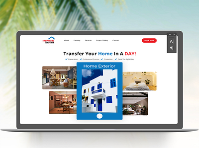 Painting Services Company Website adobe branding design display graphics painting product ui ux web design web designer web ui website website design wordpress xd design