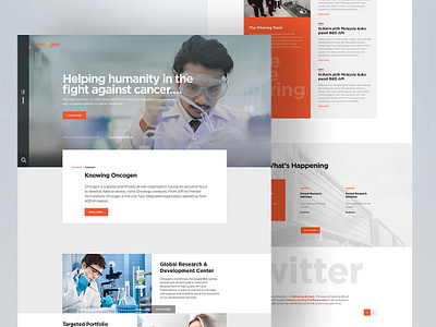 Oncogen Pharma UI/UX Design design ui ui design ui ux design ux ux design web design website website design