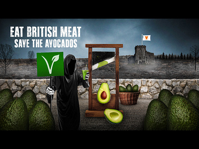 'Farmstock' pro-meat advertising advertising design graphic design illustration layout