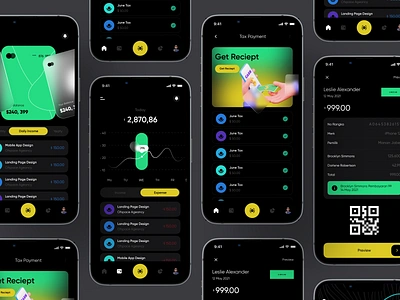 Tax - iOS app concept accounting app design app ui balance buy sell credit crypto dark app ui expense finance income ios tax transaction