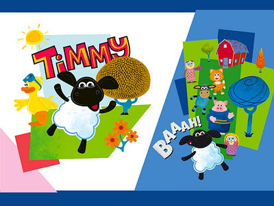 Timmy Time illustration for a style guide design digital illustration graphic design illustration layout licensing