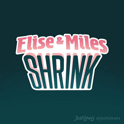 Elise & Miles Shrink Logo book branding children childrens book kids logo type typography wordmark