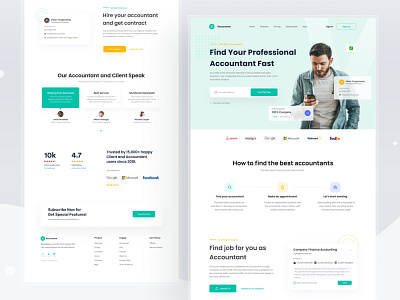 Landing Page Design 2020 design flat graphicdesign illustration trends ui uiux uiuxdesign website