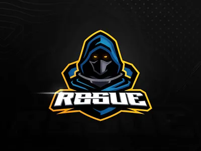 Rogue mascot logo redesign angry art branding design e sports hood illustration logo mascot mascot logo mask ninja rogue vector