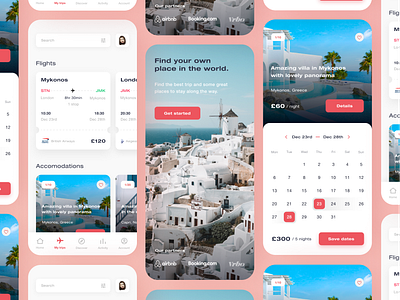 Booking App Concept booking bookings branding debuts delivery design flat flights hotel logo travel travelapp typography ui uidesign uiux ux vector