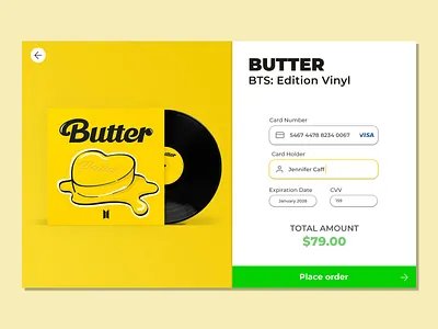 Checkout • Daily UI #002 desing flat minimal ui ux web