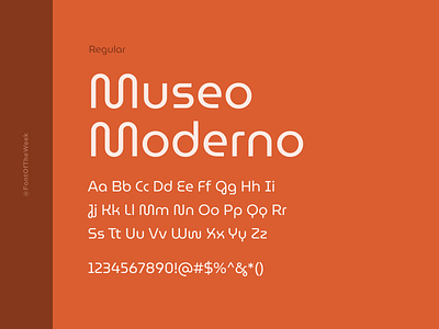 MuseoModerno app design design design inspiration font font inspiration font of the week fotw free fonts free typeface google fonts graphic design interface type inspiration typeface typography ui user experience user interface ux web design