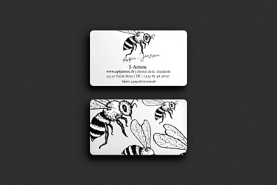 received 333517205078413 apiculteurs apiculteurs bee bussines card graphics honeybee illustration
