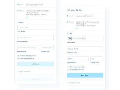 Daily UI 002 app creditcardcheckout design minimal mobile payment ui ux