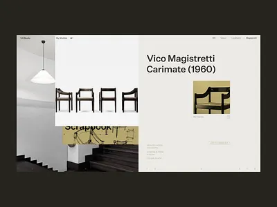 1/4 Studio detail animation animation chair editorial furniture graphic design grid interaction layout magistretti minimal motion graphics parallax typography ui untitled sans ux video web web ui webdesign