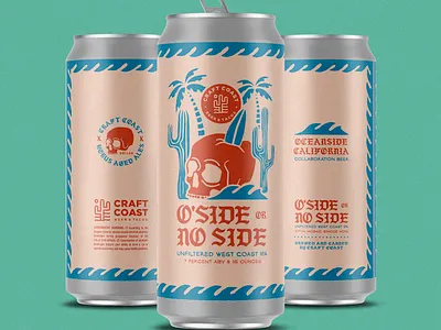 O'side or No Side badge beer branding craft beer design illustration packaging typography
