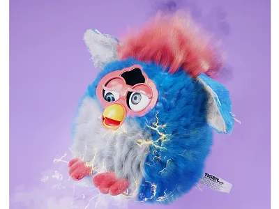 The Haunting Furby 3d 3d art 3d artist 3d illustrator 3d modeling 3dillustration blender3d furby illustration octanerender