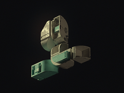 HEN SEAFOAM 00001 3d block c4d cyberpunk girard motion nicolas octane scifi type typography