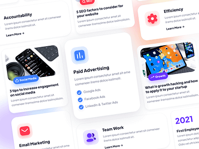 Cards - Marketing Agency Webflow Template & UI Kit | Agency X agencies agency freelancer home homepage landing landing page landingpage marketing studio template web design webdesign webflow website