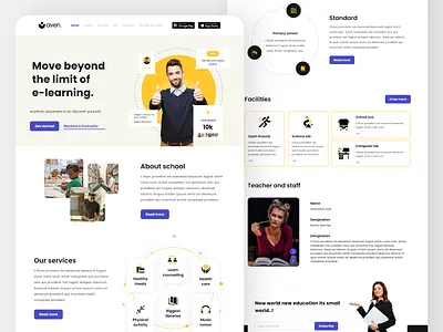 E-learning e learning landing page landing page design landingpage learning school school app schools ui ui design uidesign uiux ux design web design website website design