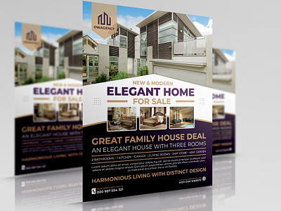 Real Estate Flyer Vol.16 ad apartment business buy houses corporate design flyer house for rent house for sale house rental leaflet modern flyer poster professional flyer real estate real estate brochure renovation rental