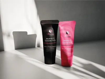Cosmetics product packaging and logo design brand branding and identity cosmetic cosmetics packaging cosmetics product graphic design logo design packaging product tube