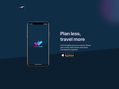 Checked - Travel App app behance cjm design figma ios kano landing page logo personas segments travel ui ux ux research