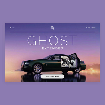 ROLL-Royce UI Ghost Extended design ui ux web webdesign