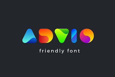Advio Friendly font advertising branding classy creative font elegant fonts fun fun font gradient gradient font lettering logo minimalist modern playful font sans serif serif typeface typography unique