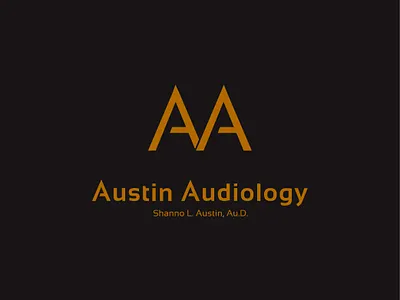 Austin Audiology branding design illustration logo