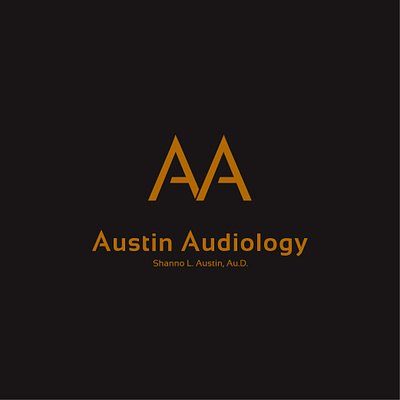 Austin Audiology branding design illustration logo