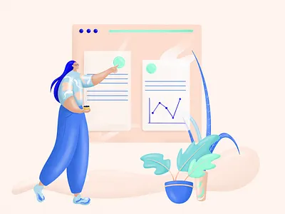 GRAF art chart chart design colors design girl illustration shape work