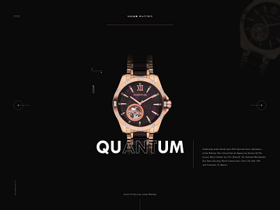 Watch Landing Page dark theme dark ui landing page ui user experience user interface ux uxui watch watches