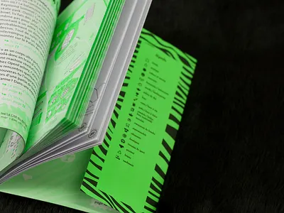 Sainté Safari – city guide book book cover city guide edition editorial design editorial layout fluo fluorescent france guide guidebook pattern saint etienne zebra