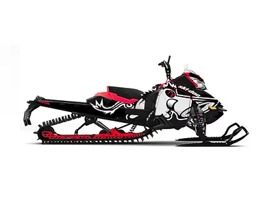 Snort Snowmobile Skin branding design vector