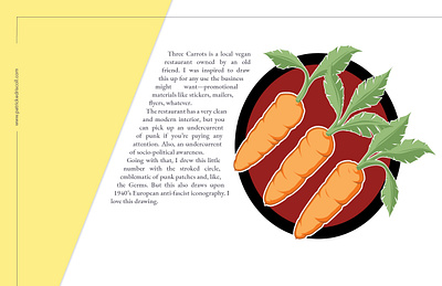 Three Carrots illustration vector