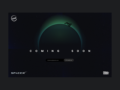 47 Coming soon - Cercle cercle coming soon coming soon page coming soon template comingsoon daily ui dailyui dailyuichallenge spacex stephan bodzin