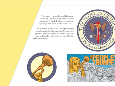 The People's Trumpet illustration vector