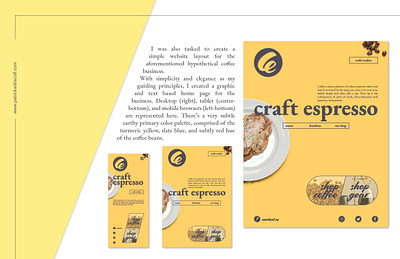 craft espresso design logo typography ui web