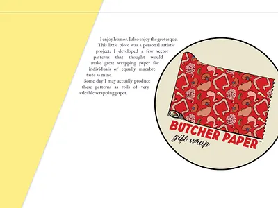 Butcher Paper illustration typography vector