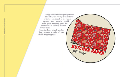 Butcher Paper illustration typography vector