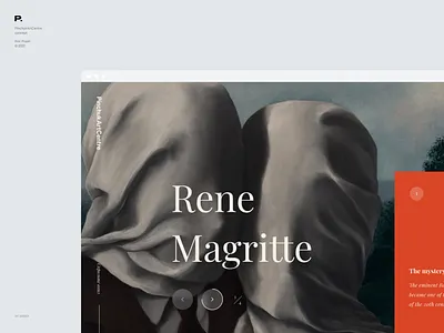 PinchukArtCentre art design fine art hero landing product design typography ui web site